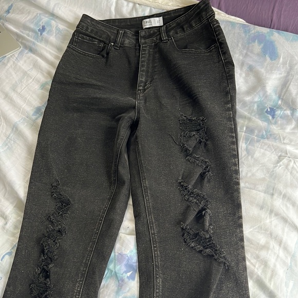 Tinsel Jeans Black Ripped Skinny Jeans Stretchy And Super